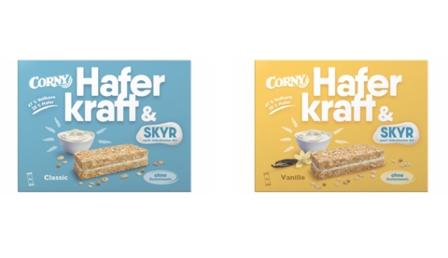 Corny bringt Skyr-Riegel auf den Markt - Corny launcht die Haferkraft-Skyr-Riegel - Quelle: Corny